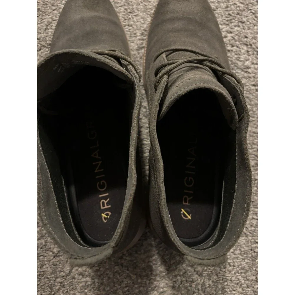 Cole Haan Mens Original Grand Chukka Boots Deep Olive Suede C37664 Size 10.5